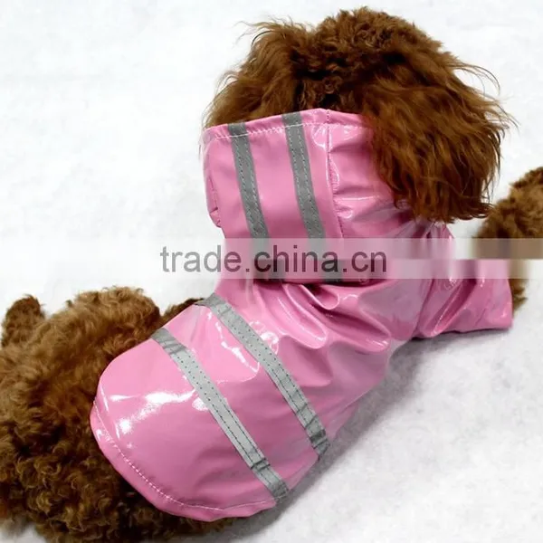 Reflection Light Hat Waterproof Function Pet Raincoat Wholesale Dog Clothes photo-2