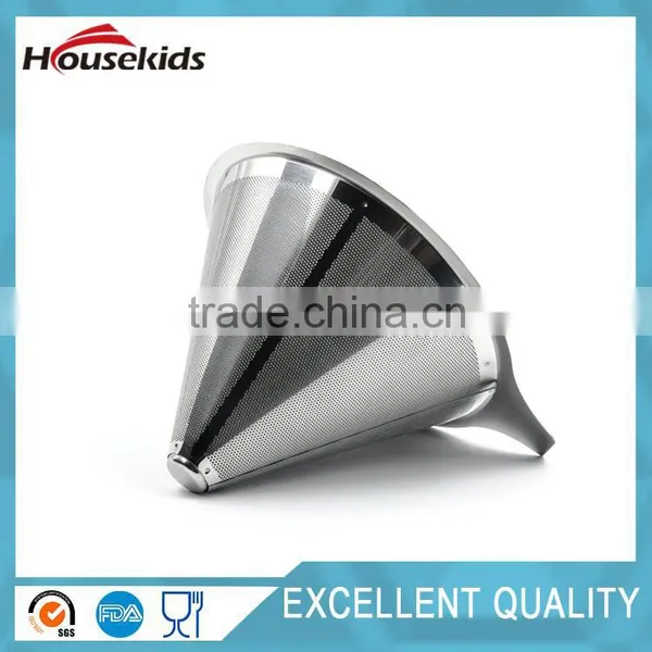 Pour Over Coffee Cone Dripper, Permanent and Reusable Stainless Steel Filter With Cup Stand photo-6