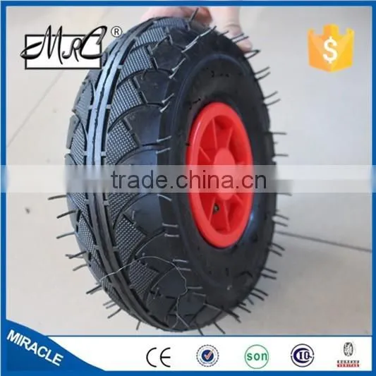 High Quality 3.50-4 4pr Rubber Wheel With Plastic Rim photo-2