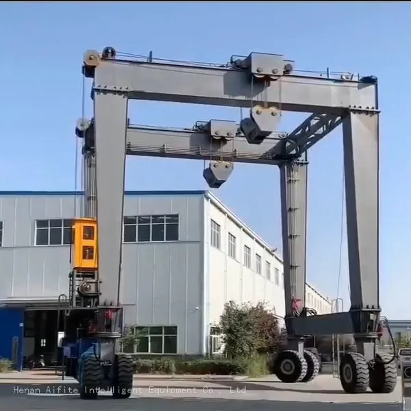 Multi-hook Mobile Gantry Crane Used in Loading Ports and Stock Yards