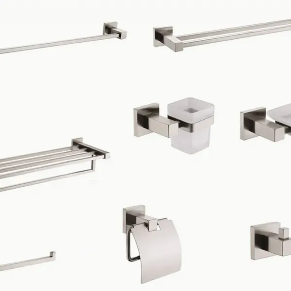 China Bathroom Hardware Stainless Steel Bathroom Accessories Set Towel Holder