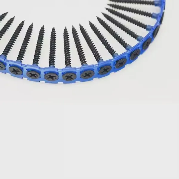 China Manufacturer Auto-feed Screws, Coarse Thread, Yellow Zinc, Plastic Strip, 25/35/40mm, Standard Compliant for Drywall Installation photo-2
