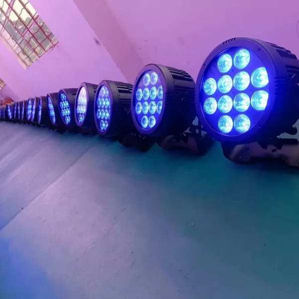 12*15 Вт LED RGBWA UV 6 в 1 водонепроницаемый батарейный светильник, стены промывающий декоративный светильник