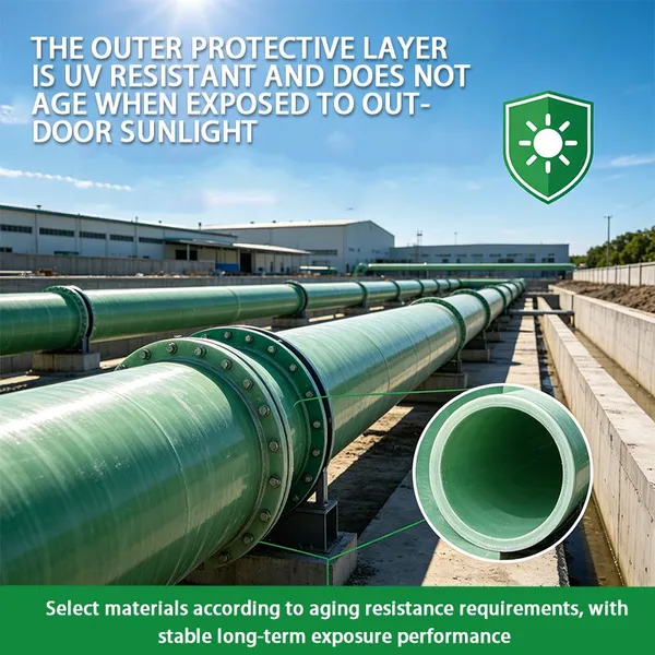 Fast Installation Fiberglass Pipe Integrated Interface FRP Pipeline for Engineering Construction