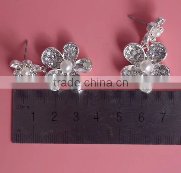 New Style Arrival Custom Jewelry Flower Plated Necklace Set Wholesale photo-2