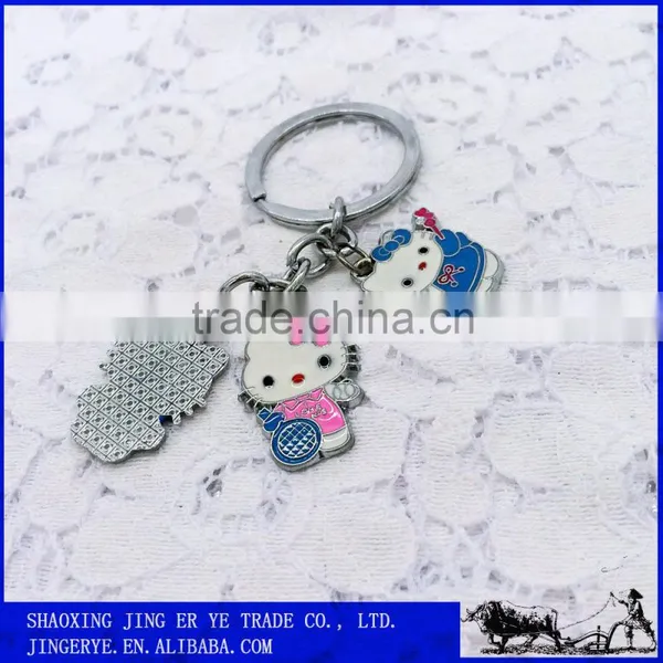 Custom Hello Kitty Metal Keychains,Cartoon Keychain photo-3