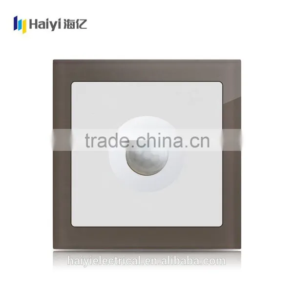High Quality Coffee Glass Panel Electric Wall Switch, Touch Fan Speed Switch photo-3