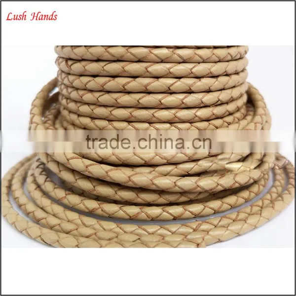 10mm Flat Braided Leather Cord for Curtain Cord Manufactory photo-4