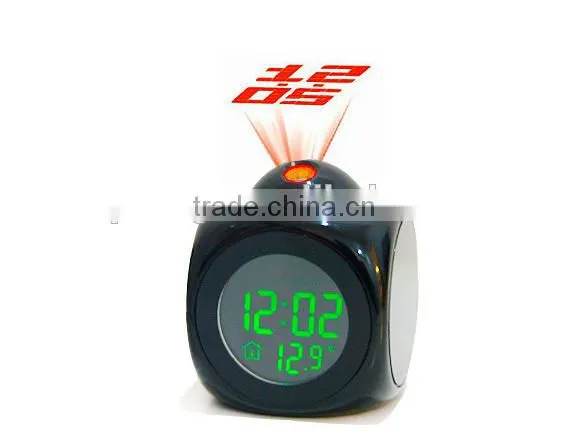 LED Alarm Clock Temperature Voice Activated , Battery/USB Power /electronic Desk Clocks Display photo-2