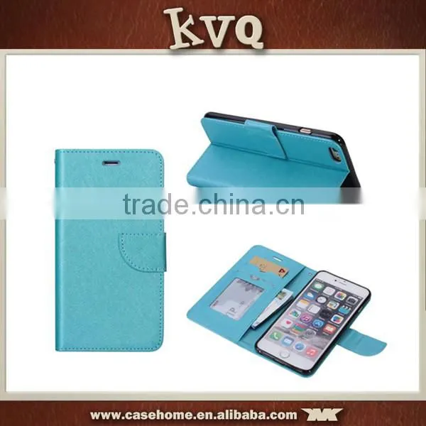Crossing Pattern PU Flip Leather Cover Case for Iphone 6s photo-3