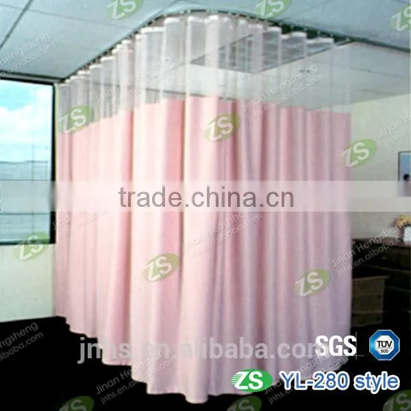 Blue Antibacterial Hospital Partition Bed Disposable Curtain With Mesh photo-6
