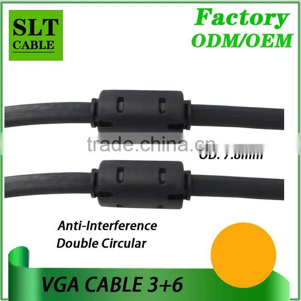 Shenlantuo Factory Outlet 3+6 VGA Cable Male to Male 15Pin for Multimedia 1.5M photo-4