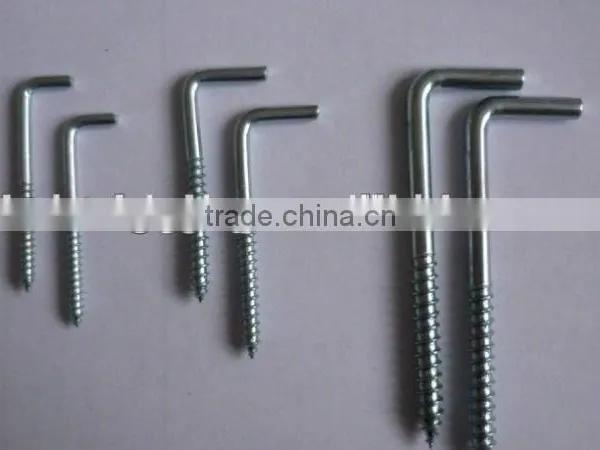 HAREDWARE RIGGING ZINC PLATED L SQUARE HOOK photo-4