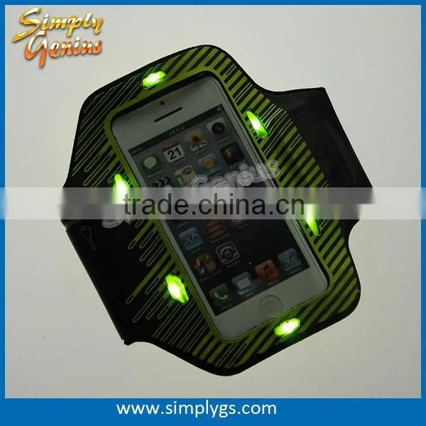 (top) Led Sport Armband for Iphone, Lycra Armband for Iphone, Elastic Sport Armband photo-2