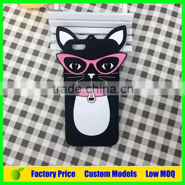 Cute Cat 3d Silicone Mobile Phone Case Iph6 Phone Case Phone Cover photo-2
