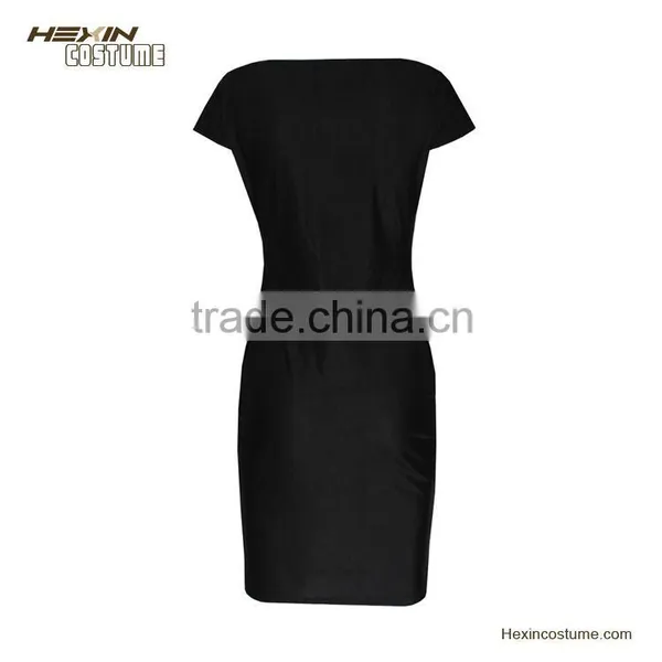 Women Dress 2016 Wholesale New Trendy Gold Button Fly Side Mock Pocket Mini Sling Dress In White Quality Choice photo-3