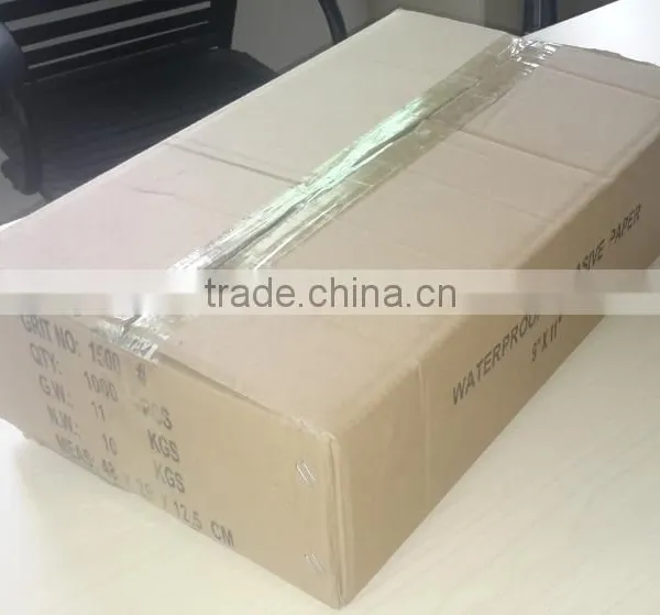 Wet & Dry Waterproof Paper Black Silicon Carbide C Kraft Paper Backing Resin Over Resin for Damp Smoothing of Automotive Bodies photo-3