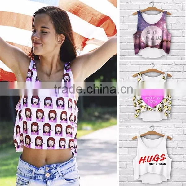Factory Direct Ready Stock Wholesale Fashion Plus Size Blue LOVE Cotton Tank Top for Fashion Girls Wear photo-6