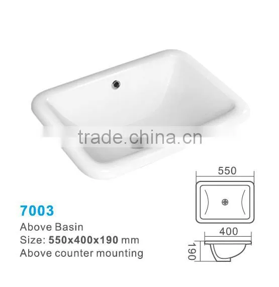 China Ceramic Bathroom Counter Wash Basin,bathroom Sink photo-4