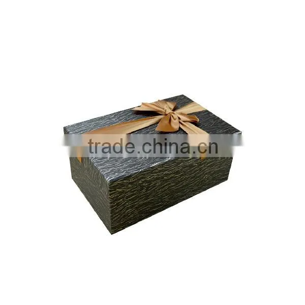 Custom Logo Printed Black Decorative Cardboard Gift Boxes photo-3