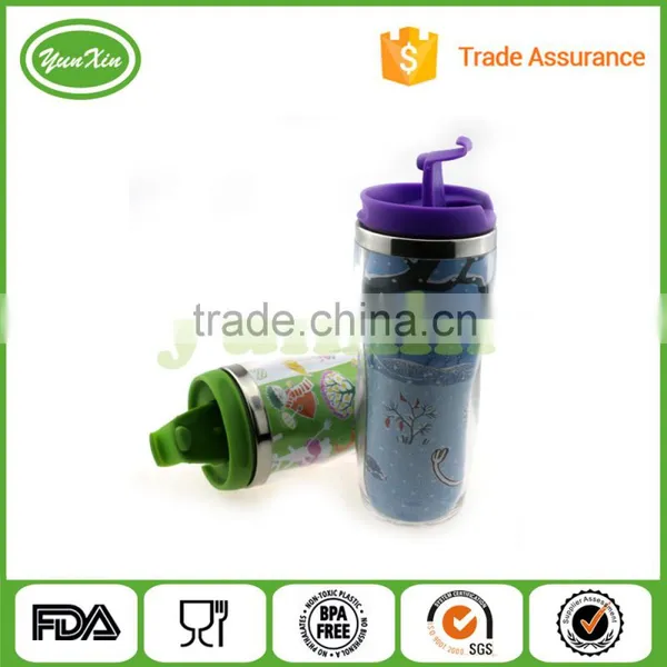 Promotional Double Wall Stainless Steel Tumbler Mug With Newest Advertising Paper Insert photo-3