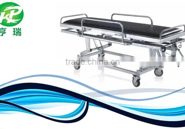 Hospital Rescue Stainless Steel Stretcher With 4 Casters