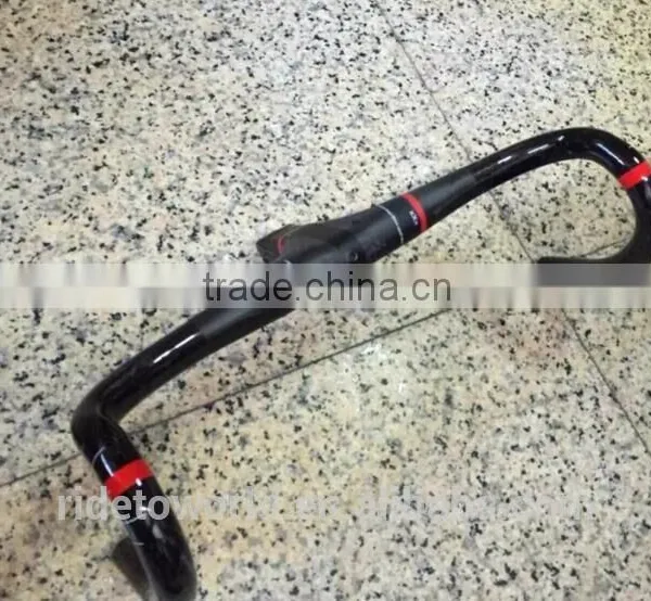 Cycling Bicycle UD High Quality Bicycle Integrated Carbon Road Handlebar ,famous Carbon Road Bicycle Handlebar Decal OEM photo-3