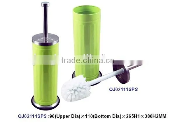 Galvanized Metal Round Toilet Brush With Holder With Plastic Brush photo-2