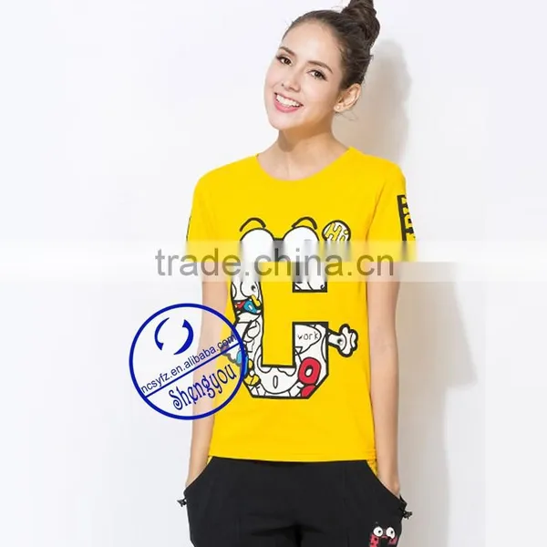 100 Cotton Unisex Couple T-shirt Wholesale China photo-2