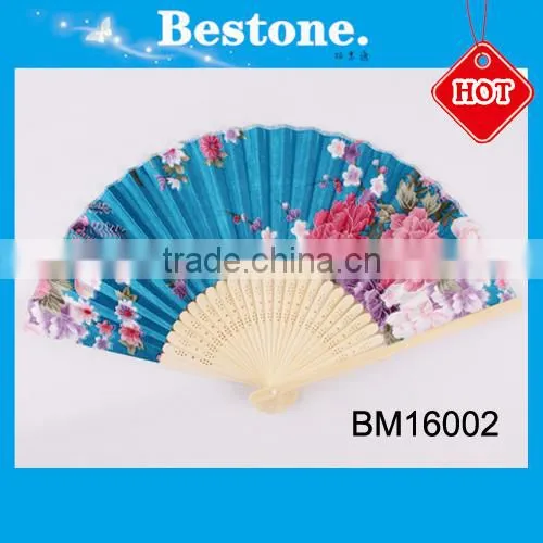Custom Printed Folding Hand Fan for Wedding photo-3