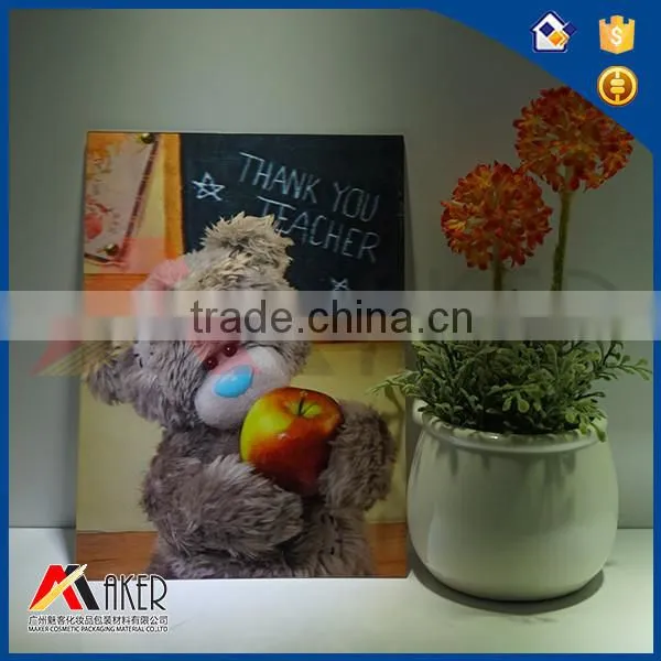 PET 3d Lenticular Printing 3d Bear Picture For Gift
