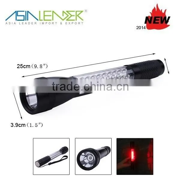 1W+18+6 Led Multi-Functional Metal Flashlight