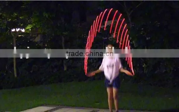 2015 New Products Bluuing Brand Battery Powered Led Rope Light Jump Ropes for Body Building