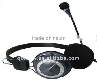 Computer Headphone (GF-LY617) (retractable headphones with mic/computer headphones with boom mic/headphone for pc)