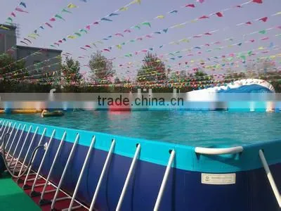 Metal Frame Ground Stand Paddle Inflatable Swimming Pool for CE Quality Choice photo-2