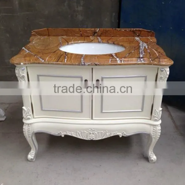 YO-BATH Wholesale Home Furniture Antique Bathroom Vanity Base Cabinet photo-2