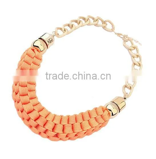 2015 Factory New Products Handmade Fabric Necklace photo-3