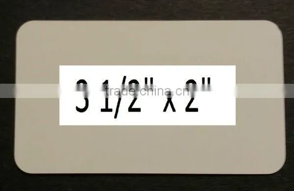 White Dye Sublimation Aluminum Business Card Blanks-Quantity Discounts Given