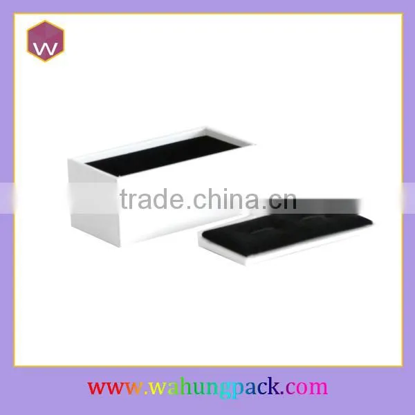 Custom Logo Cardboard White Cufflink Packaging Gift Box photo-2
