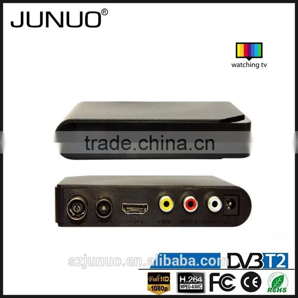 JUNUO Shenzhen Manufacture OEM Quality FTA HD Mpeg4 Digital Terrestrial tv Decoder Set Top Box Dvb-t2 Nigeria photo-2