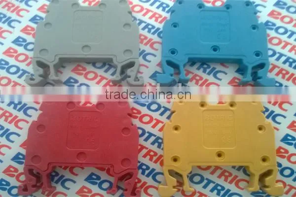 Screw Wire Electrical Connection Din Rail Terminal Block Connector photo-6