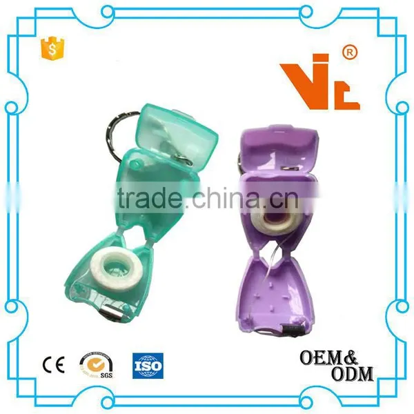 V-GF20A Wholesale Colorful Tooth Shape Dental Floss Keychain photo-2