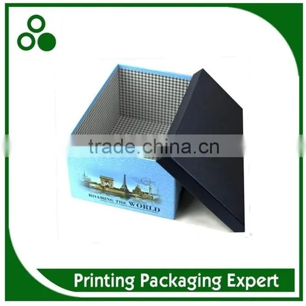 ELEGANT EUROPEAN CONSTRUCTURE PRINTING CARDBOARD SQUARE BIG PAPER GIFT BOX photo-3