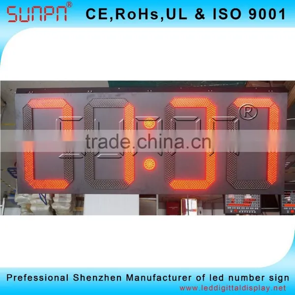 IRAN Outdoor Led Clock Time Date Temperature Sign/outdoor Led Digital Sign Board/ed Time and Temperature Signs