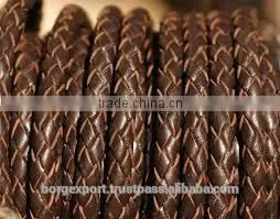 6mm Braided Leather Cords From BORG EXPORT / Braided Leather Cord 6 mm photo-4
