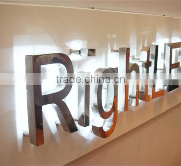 Popular Stainless Steel Back Lit Letter Sign photo-5
