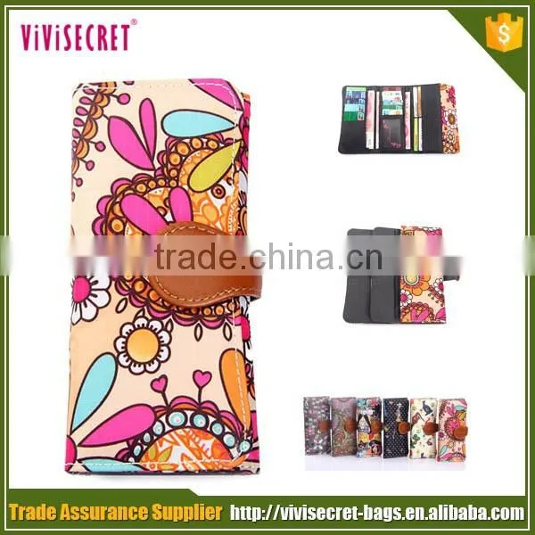 China OEM Online Famous Brands Flower Print School Girl Document Wallet photo-2