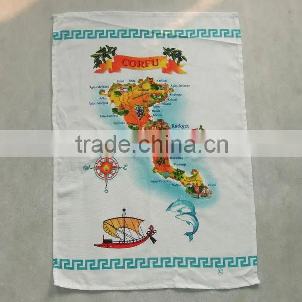 50cm*70cm Printing Tea Towel for Tourist Souvenir