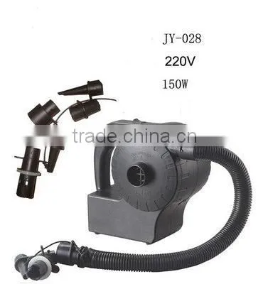 DC 12V/AC 230V 3 Universal Nozzle Adaptors Portable Electric Air Pump photo-5