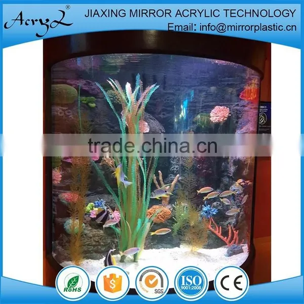Clear Plastic Round Acrylic Fish Tank Aquarium Acrylic Cylinder photo-2
